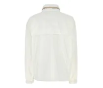 Women's Water Raincoat White Polyester Polyurethane Raincoats