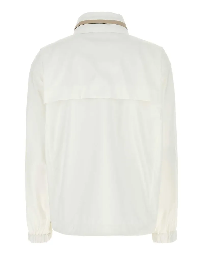 Brunello Cucinelli Women's Water Raincoat White Polyester Polyurethane Raincoats White