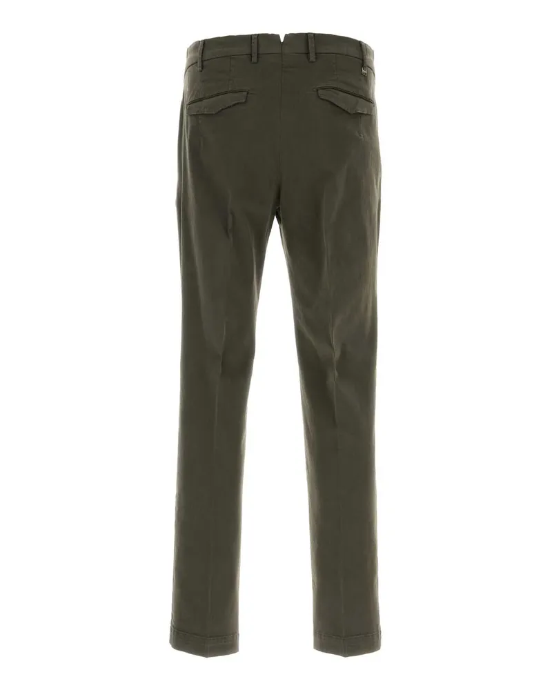 PT TORINO Stretch Cotton Trousers — Green Green
