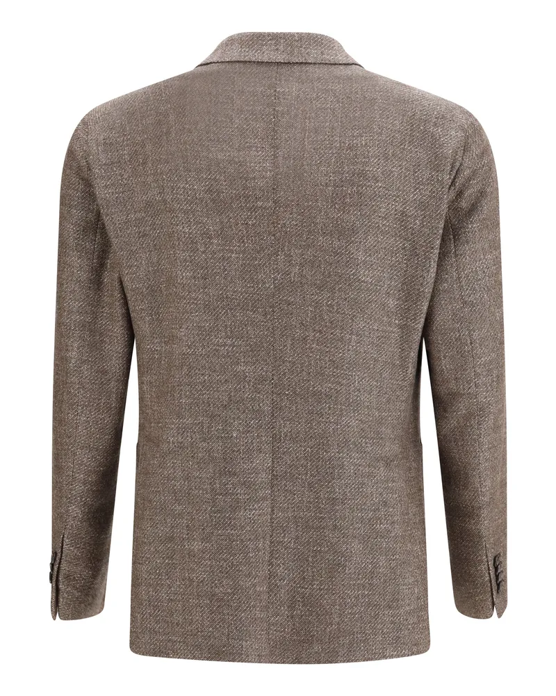 Tagliatore Men's Double Breasted Blazer F3299 Jacket Gray