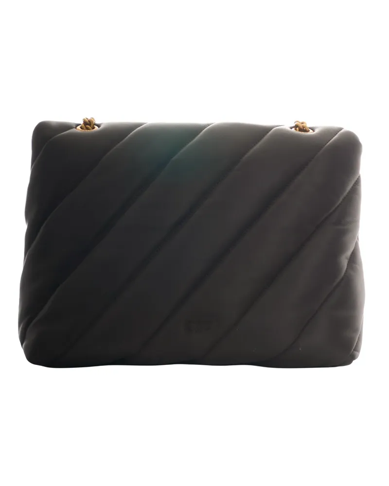 Pinko Big Love Puff Shoulder Bag — Brown Brown