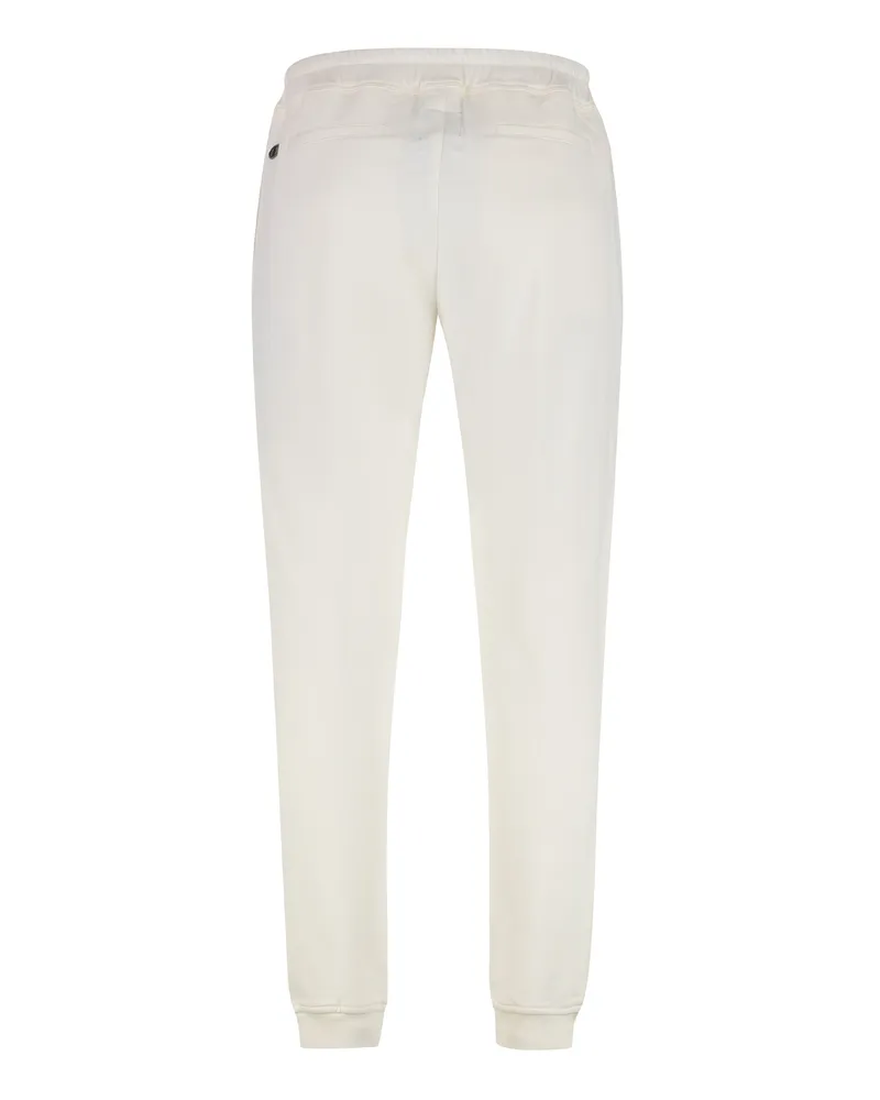 Rick Owens Men's Contrasting Logo Cotton Sweatpants Cream Track Pants Cream