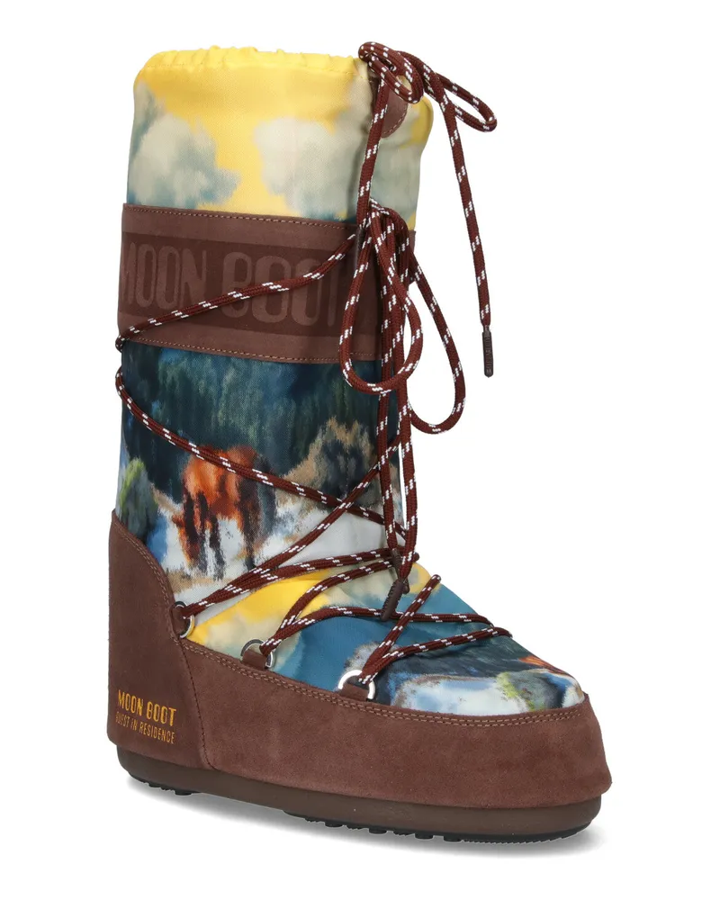 Moon Boot Women's Multicolour Upper: Polyester Yellow