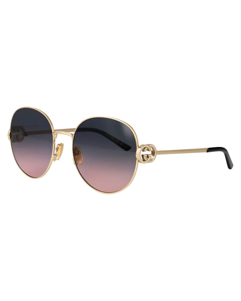 Gucci GG2047S Gradient Lens Sunglasses — Gold Gold