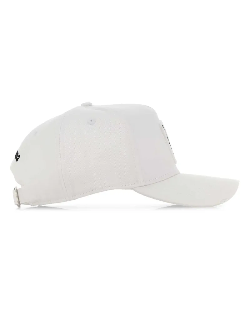 Dsquared2 Men's White Cotton Baseball Cap 1062 Cappelli Hat White
