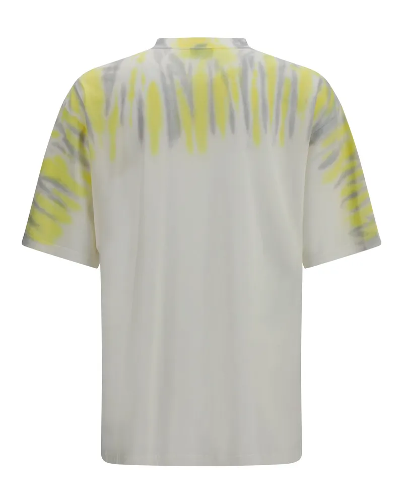 Balenciaga Men's Extreme Tie Dye T-Shirt Full White Cotton T-Shirts And Polos White