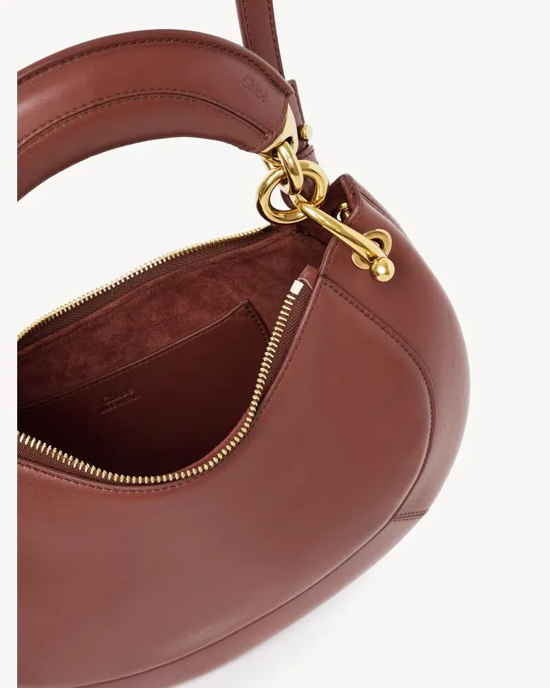 Chloé H26 Shoulder Bag — Burgundy Burgundy