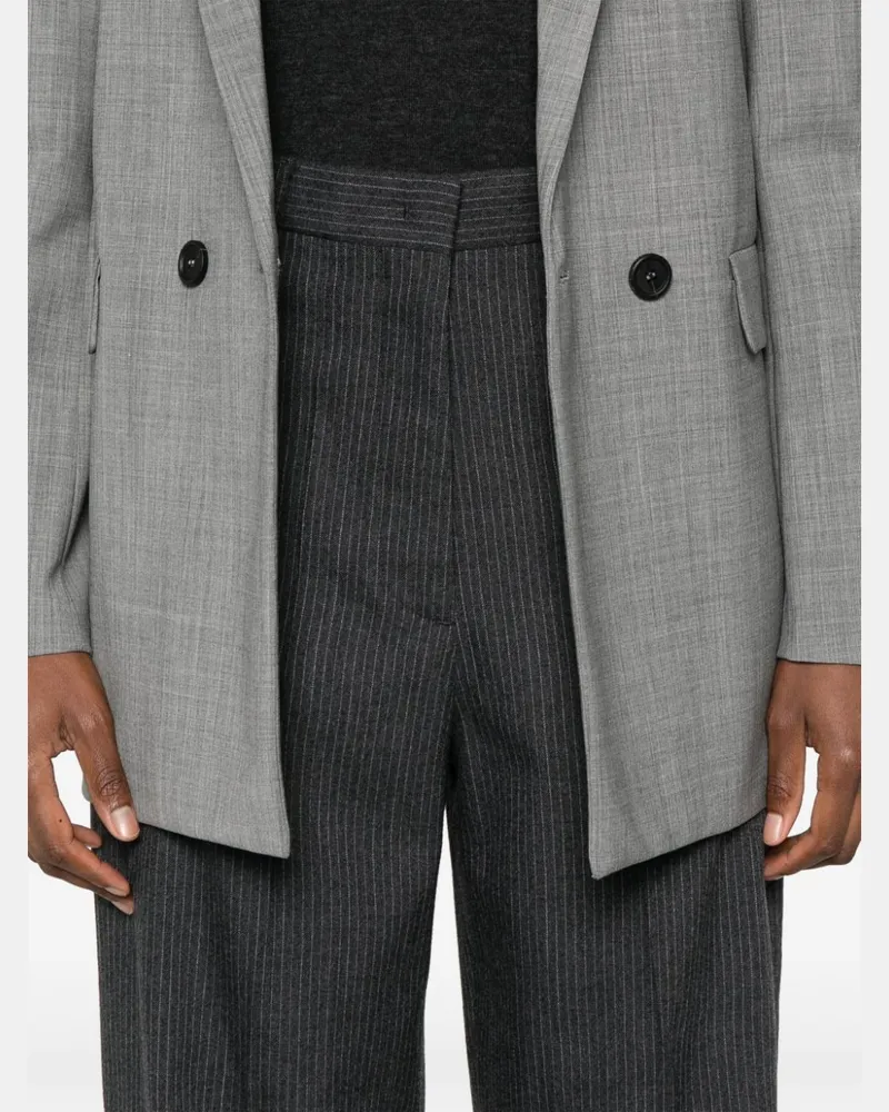 Fabiana Filippi Women's Norcia Pinstriped Trousers Aw24 W Grey