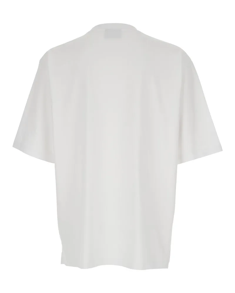 Dsquared2 Logo-Lettering Cotton T-Shirt — White White