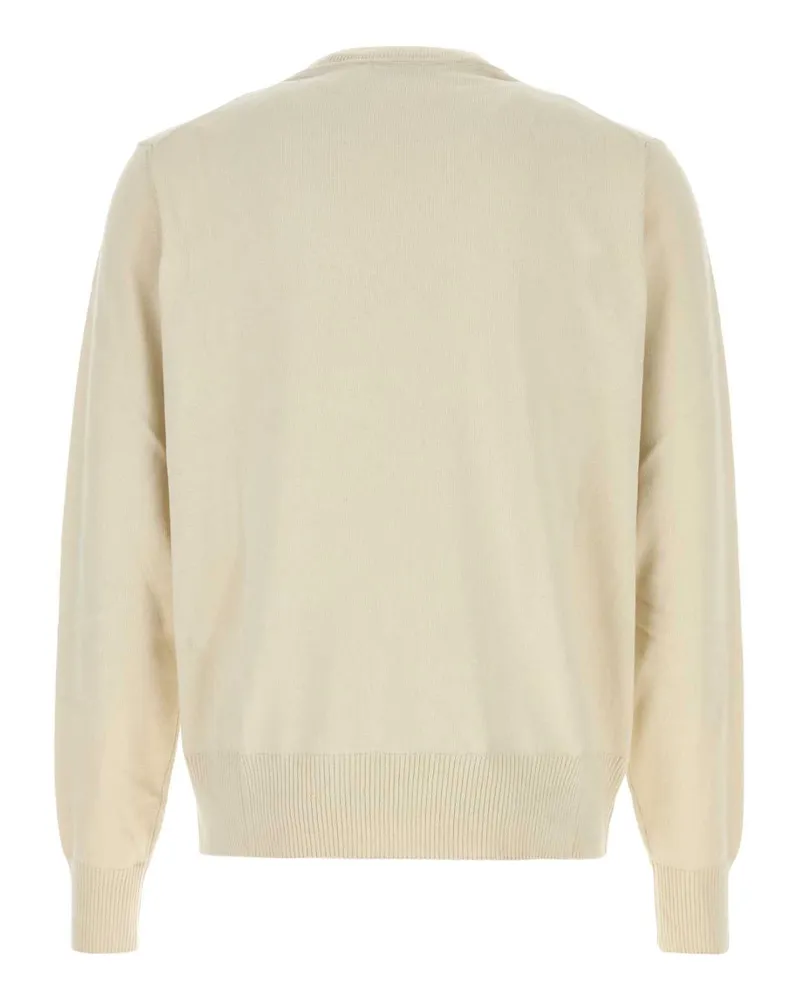 Vivienne Westwood Men Ivory Cotton Blend Alex Sweater Dove White Exterior: Cashmere Maglieria Beige