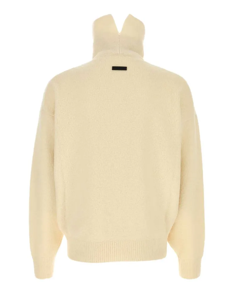 Fear of God Men's Cream Wool Blend Sweater Bone Exterior: Virgin Nylon Maglieria Beige
