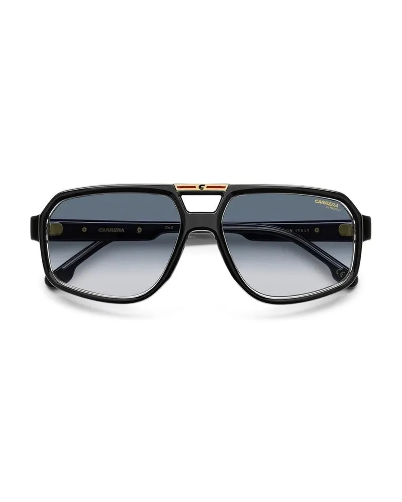 Carrera Men's Sunglasses Black Crystal Acetate Black