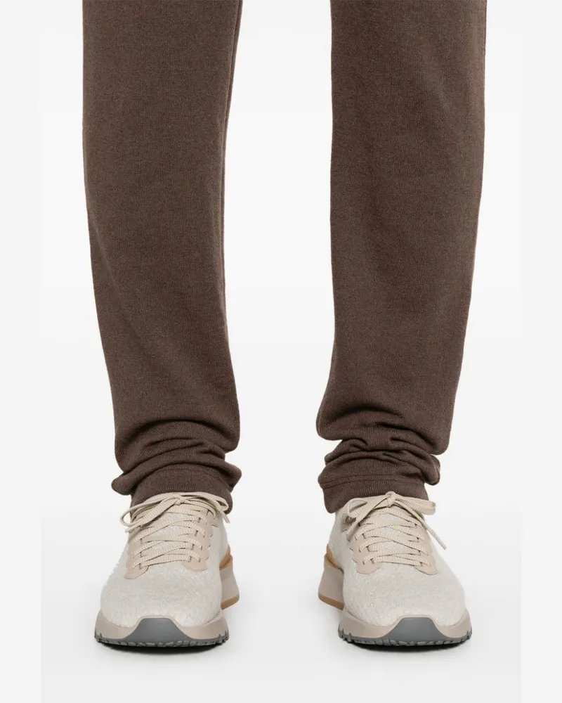 Kiton Women's Cashmere Trousers Aw24 M Brown
