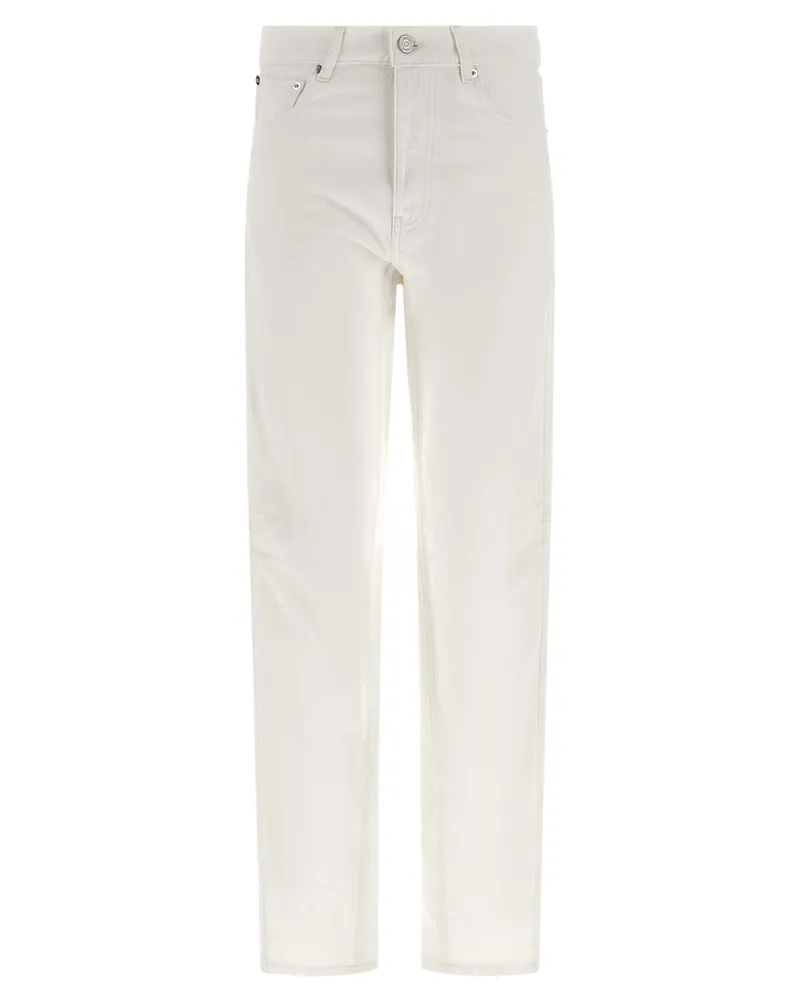 COPERNI Tapered Denim Jeans — Cream Cream