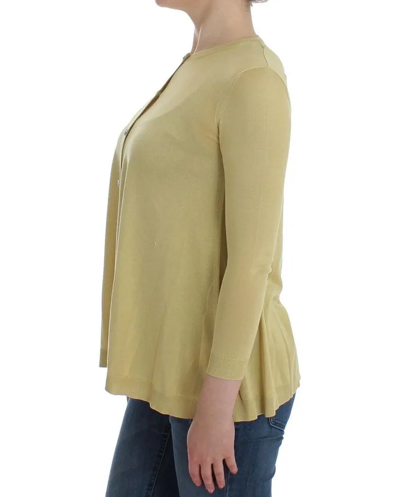 Dolce & Gabbana Women's Bicolor Silk Cardigan Clothing Yellow