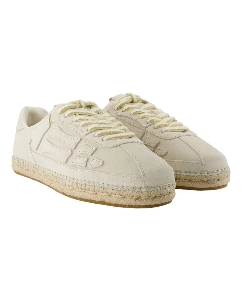 Amiri Men's Pacific Bones Espadrilles -  Leather Beige Calfskin Shoes Sneakers Beige