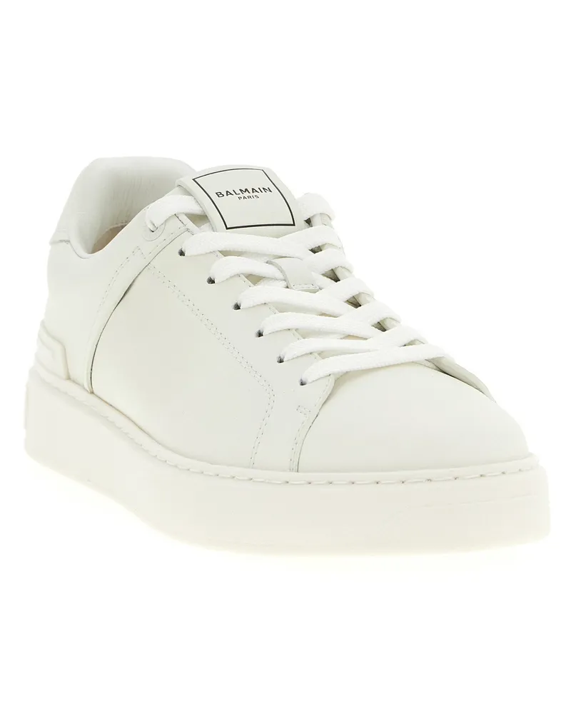 Balmain B-Court Sneaker — White White