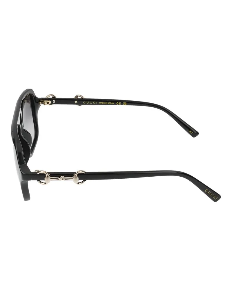 Gucci Women's Sunglasses  Gg2052s 001 Black Grey 16-140 Acetate Black