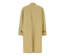 Men's Beige Cotton Overcoat Hamper Trench