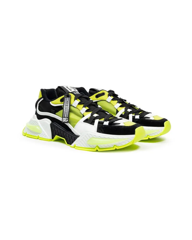 Dolce & Gabbana Men's Multicolor Polyamide Athletic Sneakers Multicolor