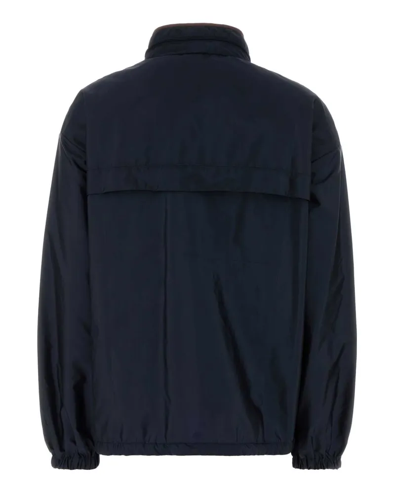 Prada Women's Navy Blue Re-Nylon Windbreaker Royal+granato Exterior: Giubbini Navy