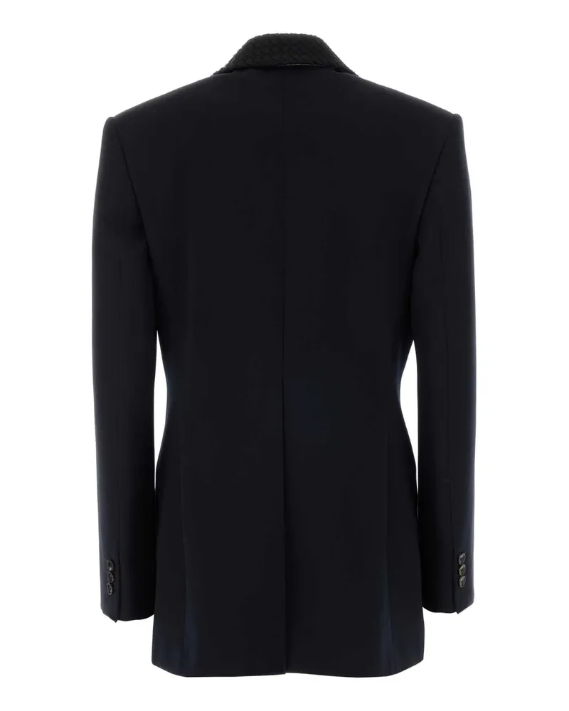 Bottega Veneta Women's Midnight Blue Wool Blazer Midnightblue Giacche E Gilet Jacket Navy