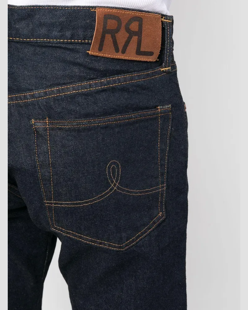 Ralph Lauren Men's Jeans Straight-Leg Blue Cotton Blue