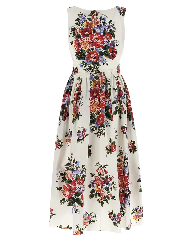 Dolce & Gabbana Women's White Cotton Midi Dress White