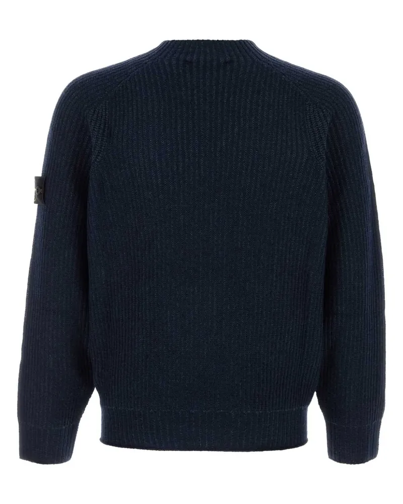 Stone Island Cashmere Wool Sweater Navyblue
