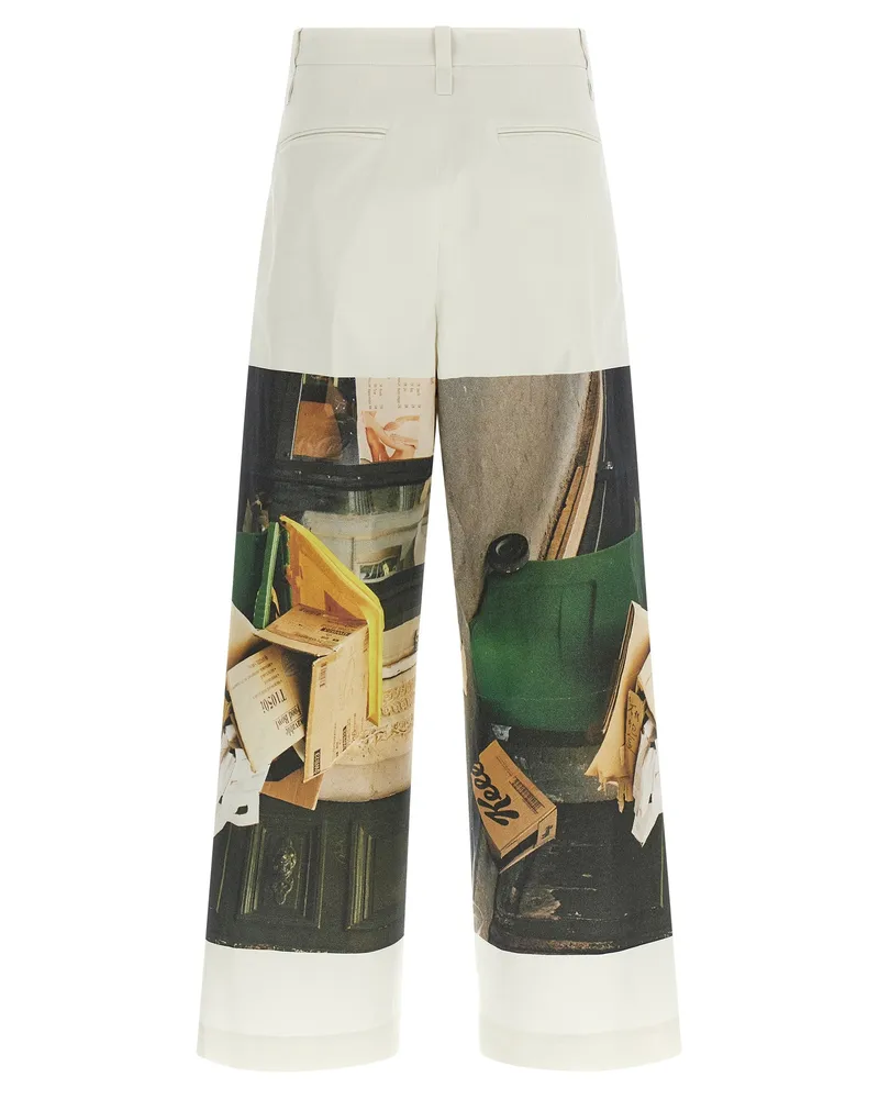Issey Miyake Women's White Polyamide Casual Pants White