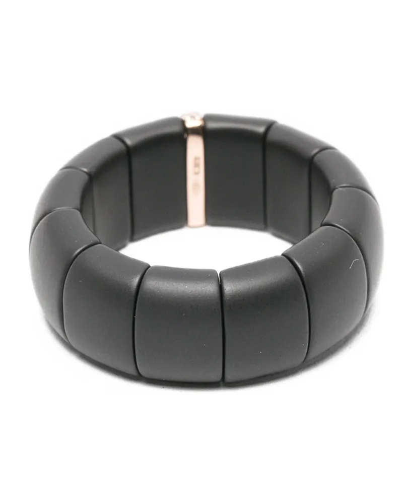 Roberto Demeglio Women's 18kt Rose Gold Diamonds Ring Ss26 W Black