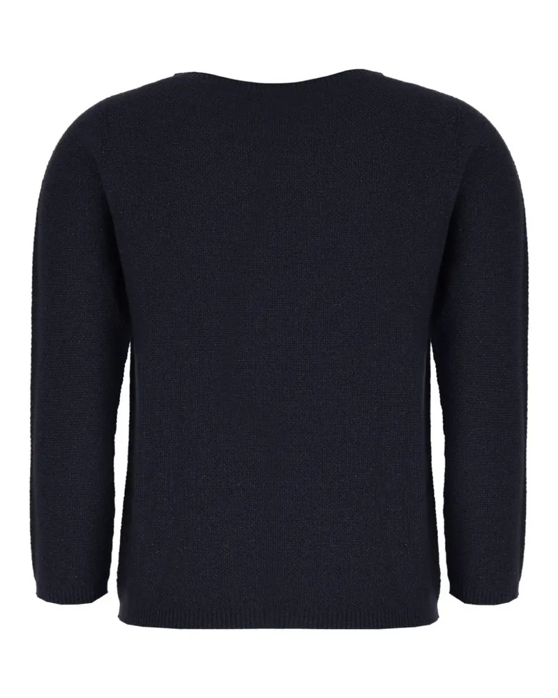 Fabiana Filippi Textured Knit Sweater — Navy Navy