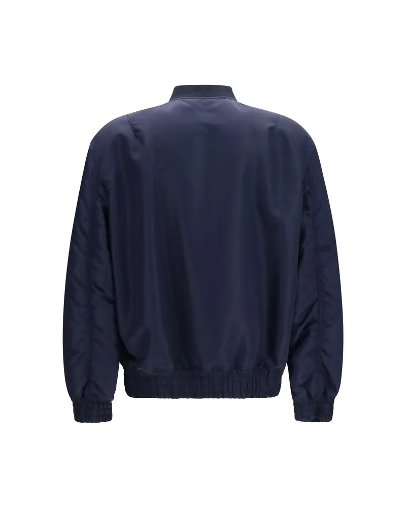 Valentino Garavani Men's Blue Polyamide Bomber Clothing Navy