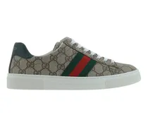 GG Jacquard Platform Sneaker — Beige