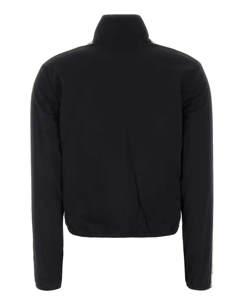 Burberry Women's Stretch Nylon Reversible Jacket Black Elastane Black