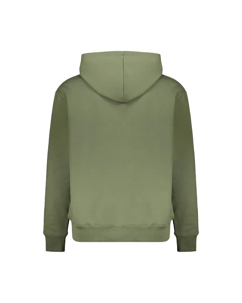 Balmain Men's Bicolor Cotton Hoodie Clothing Green