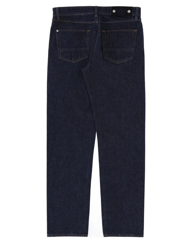Stone Island Regular Fit Cotton Denim Jeans — Blue Blue