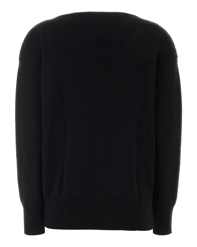 Alberta Ferretti Virgin Wool Blend Sweater — Black Black
