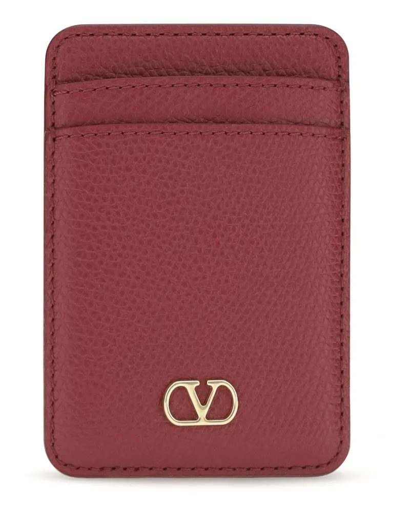 Valentino Garavani VLogo Card Holder — Red Red