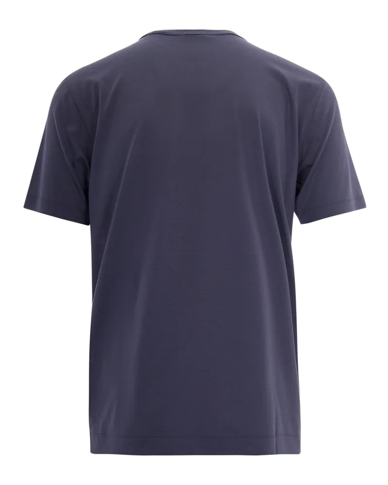 HUGO BOSS Lyocell-Cotton Jersey T-Shirt — Blue Blue