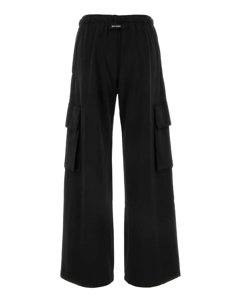 Palm Angels Women's Black Cotton Joggers 1010 Exterior: Pantaloni Black