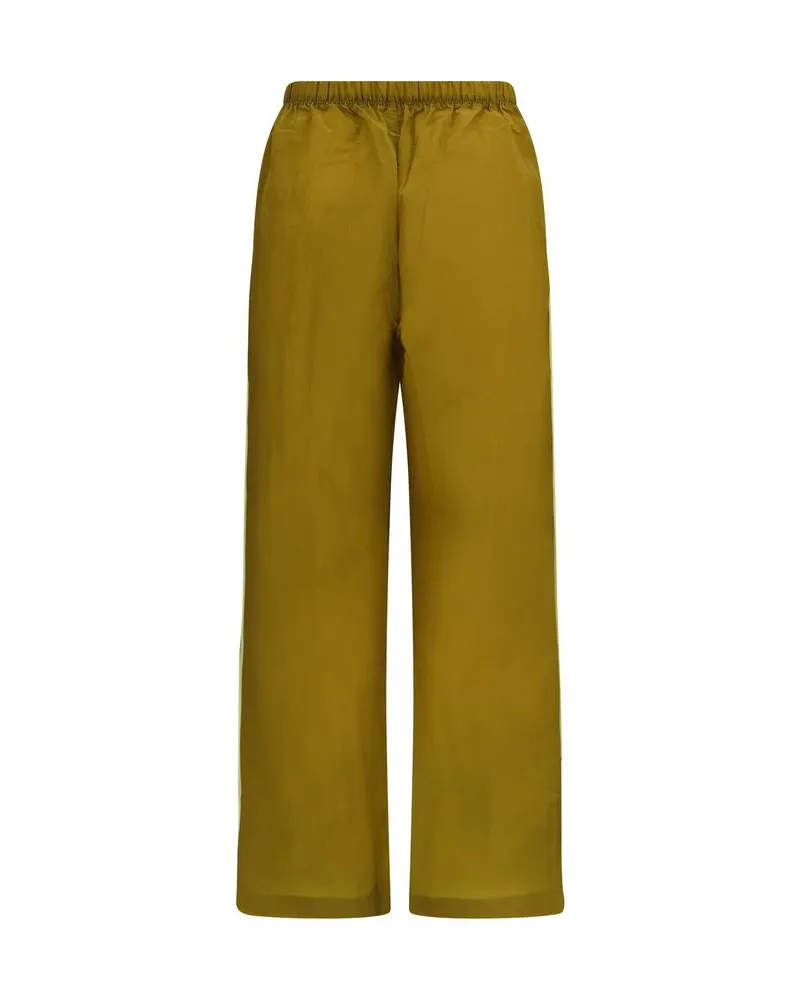 New Balance Recycled Nylon Joggers — Gold Gold