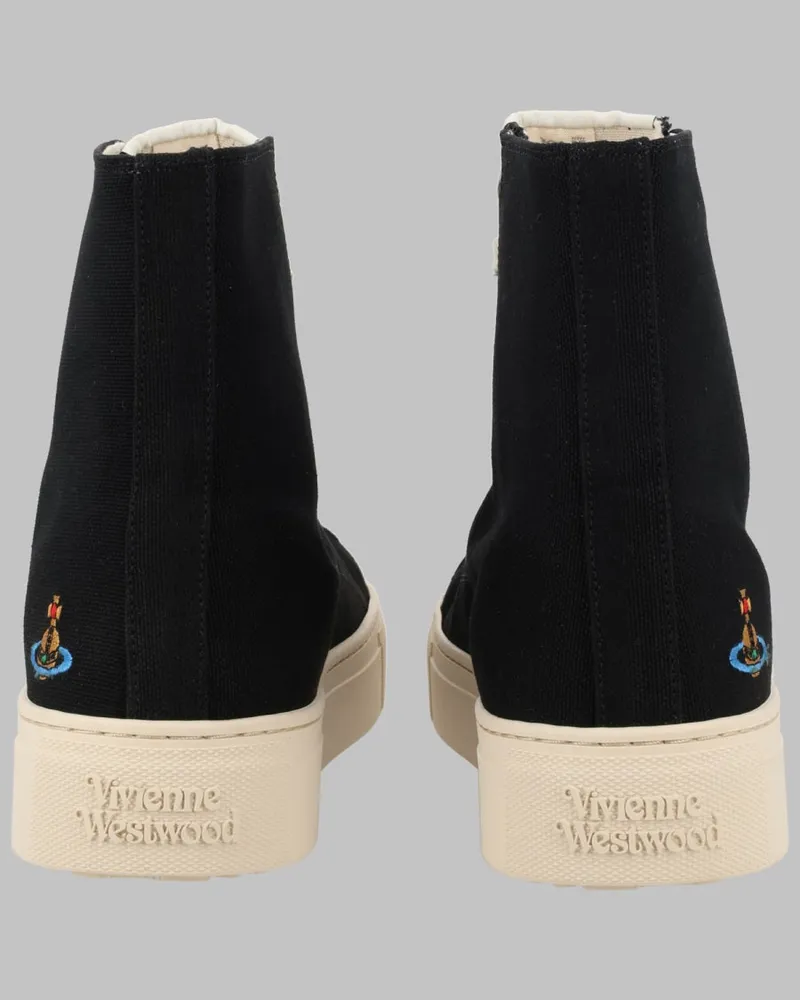 Vivienne Westwood Plimsoll High-Top Sneaker — Black Black