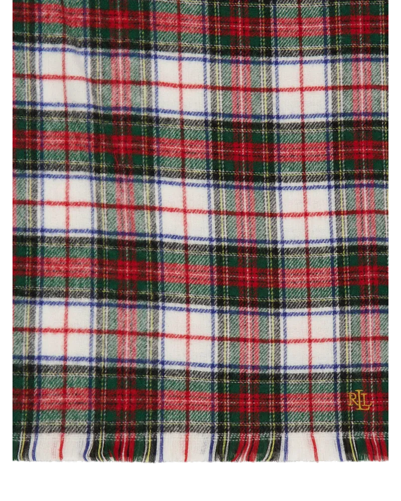Ralph Lauren Logo Knit Scarf — Multicolor Multicolor