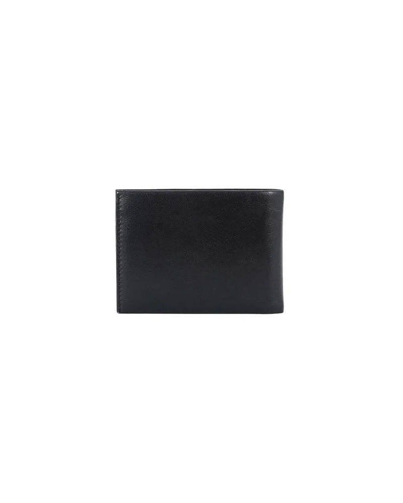 MOMO DESIGN Men's Wallet Black Leather Bags Black