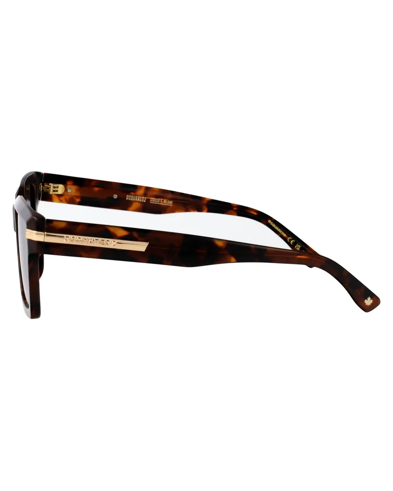 Dsquared2 Tortoiseshell Acetate Sunglasses — Brown Brown