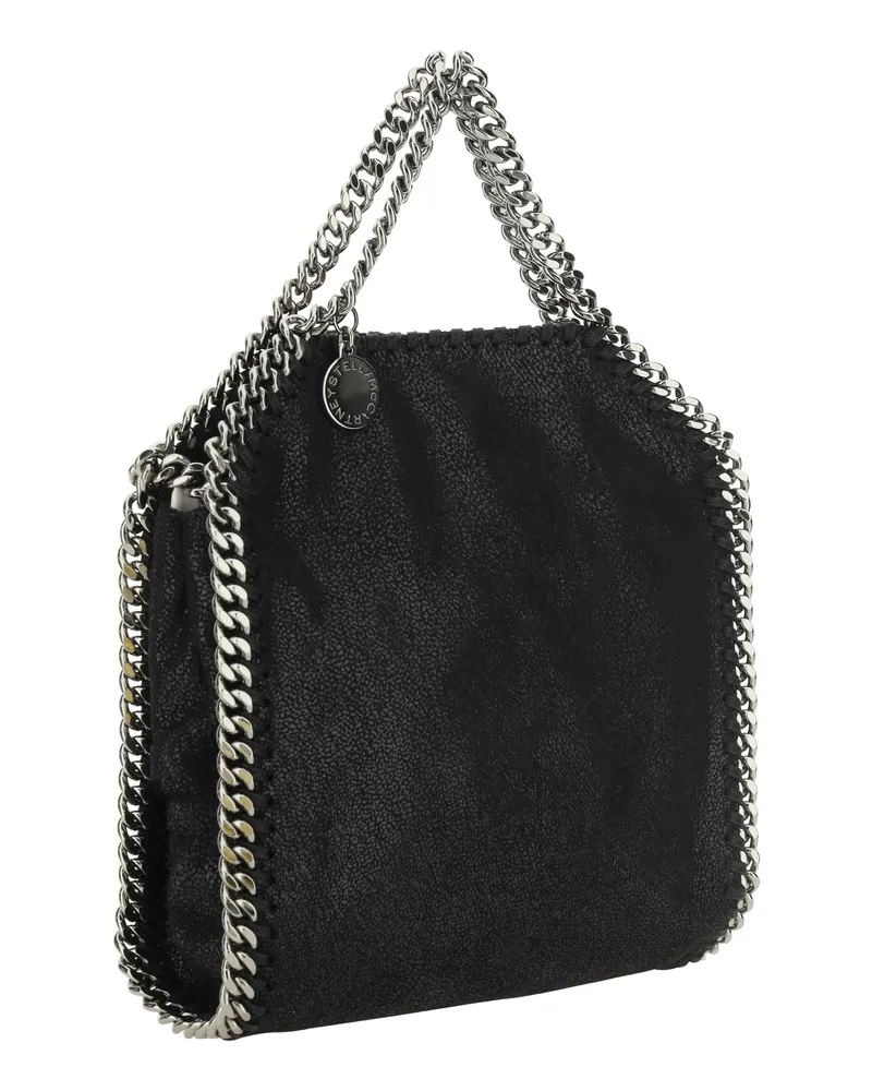 Stella McCartney Tiny Shaggy Top Handle Bag — Black Black
