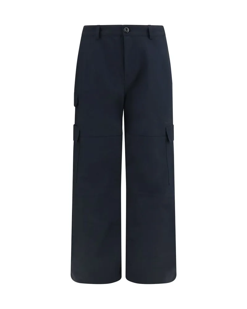 Balenciaga Cotton Cargo Pants — Black Black