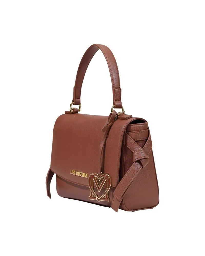 Moschino Women's Brown Polyethylene Handbag Bag Brown