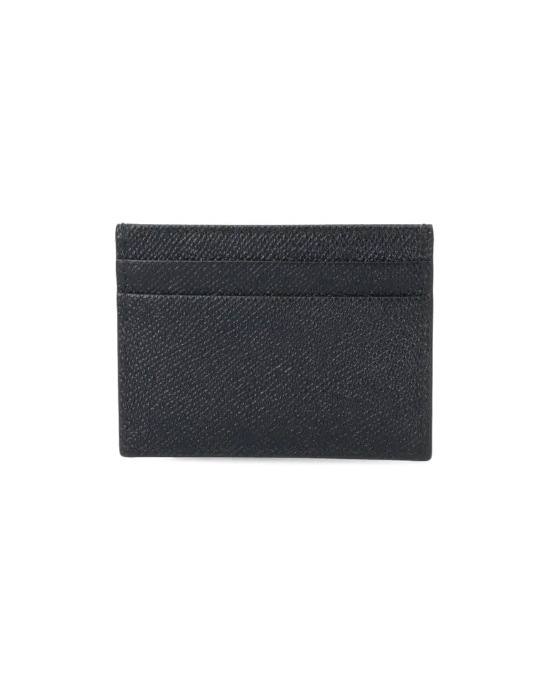 Dolce & Gabbana Men's Wallets Black Calf Leather Black